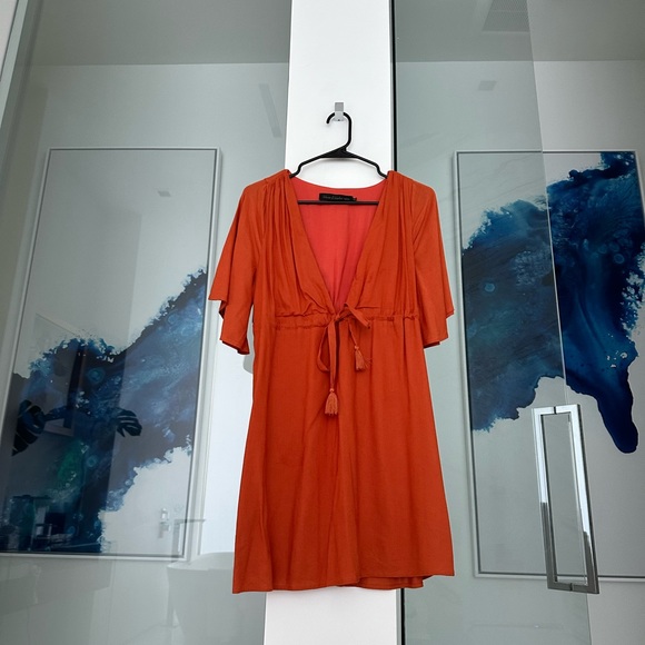 House of Harlow x REVOLVE Rouvella Mini Dress in Rust - Picture 2 of 5